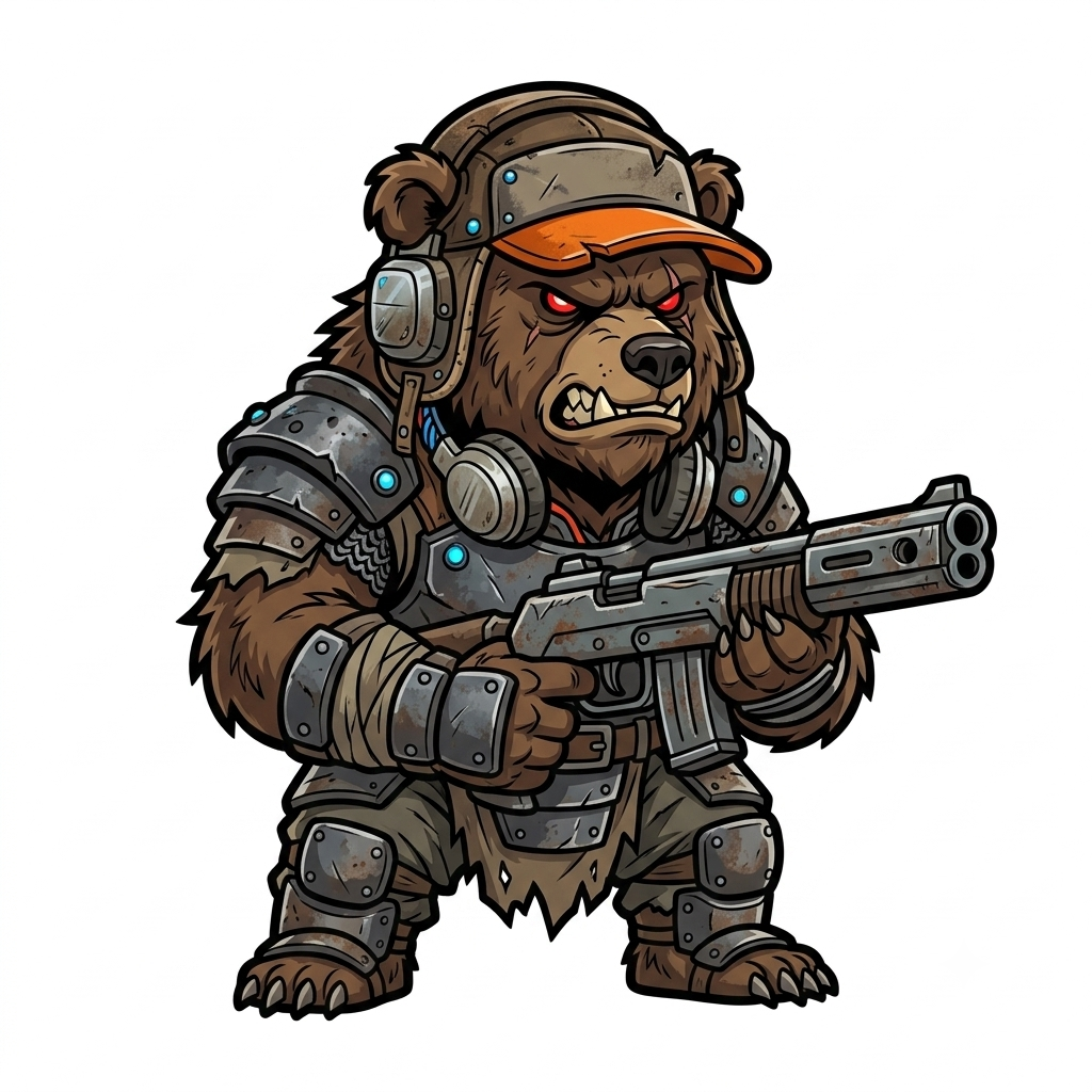 Grizzly War Bear