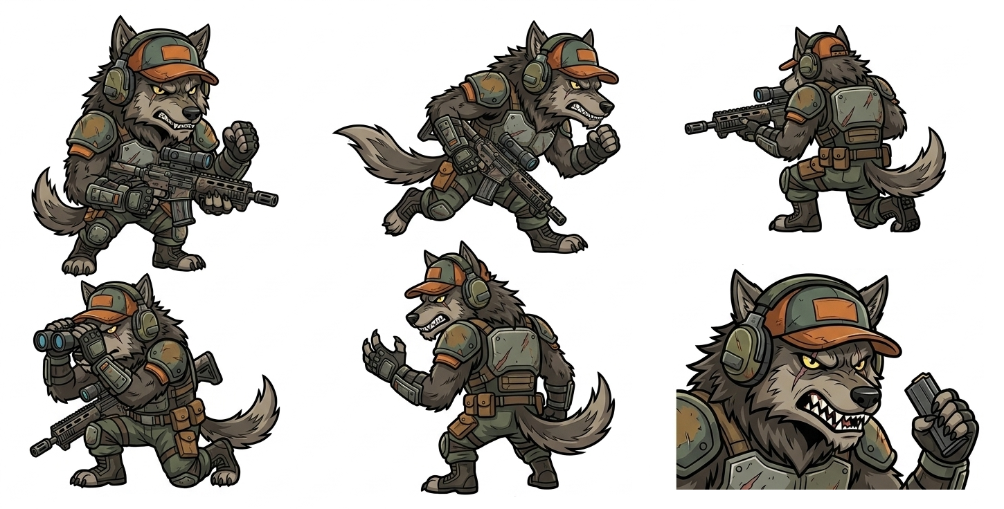 Alpha Wolf Soldier