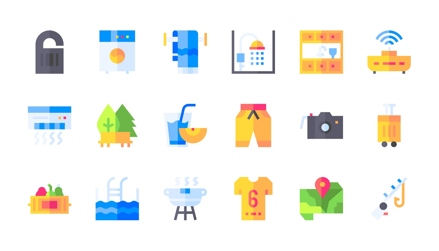 Hotel Amenities Icon Pack